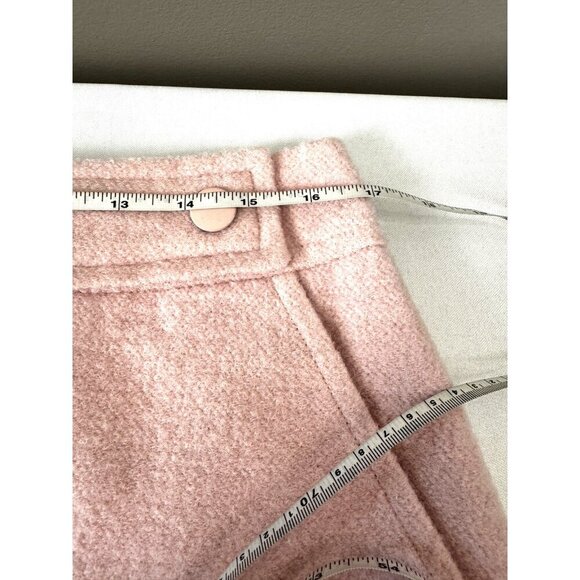 Tory Burch Pink Wool Mini Skirt 12 Celeste Blush Coquette Preppy Mod Academia - Picture 8 of 10